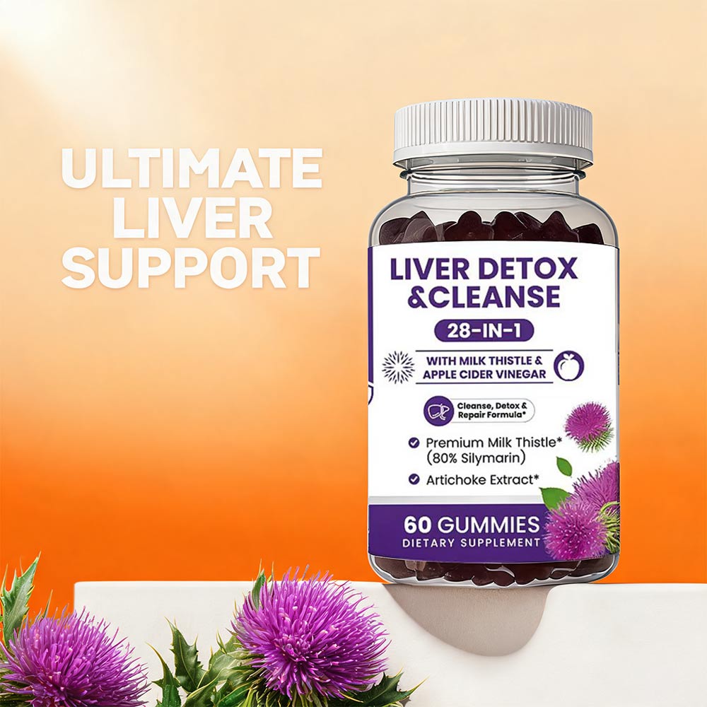 Herbal Wellness For You - Milk Thistle Liver Support Gummies 28-in-1