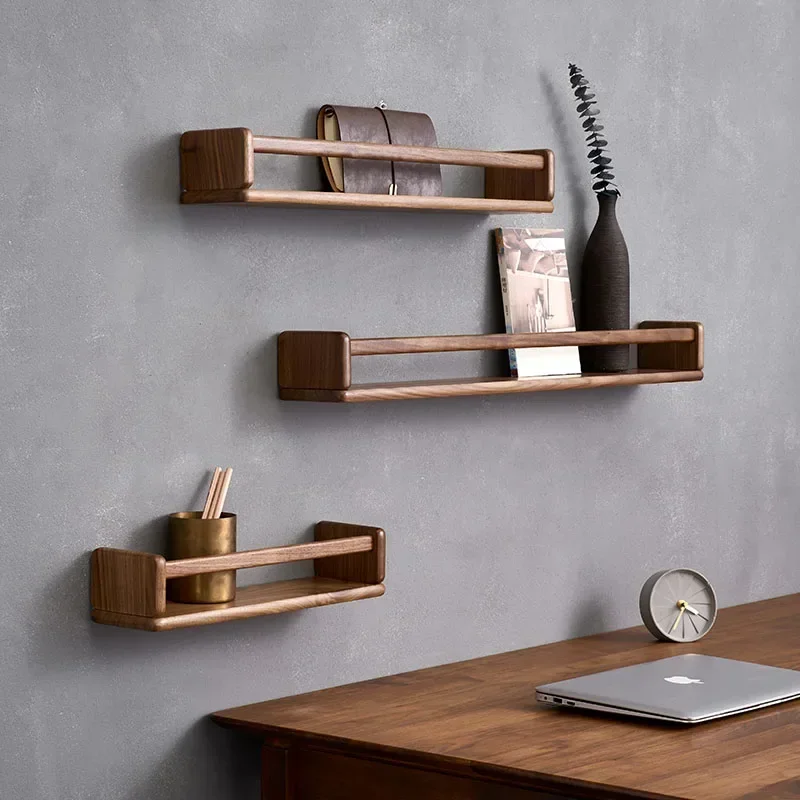 Solid Wood Wall Mounted Shelf  - Herbal Wellness Book review and price