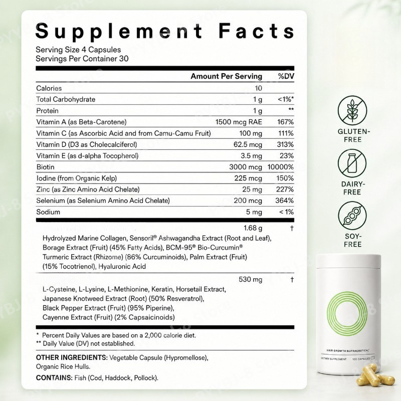 120 Count Women Hair Wellness  - Herbal Wellness For You review and price